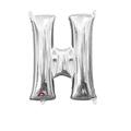 Anagram 16 in. Letter H Silver Supershape Foil Balloon 78470